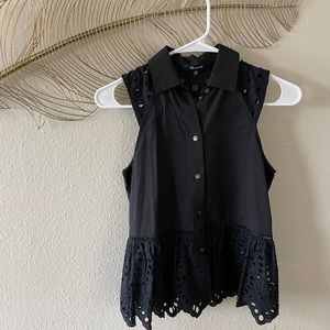 Madewell Button-down Eyelet Tank
